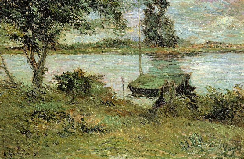 Banks of the Oise by Paul Gauguin — Oil Painting Reproduction