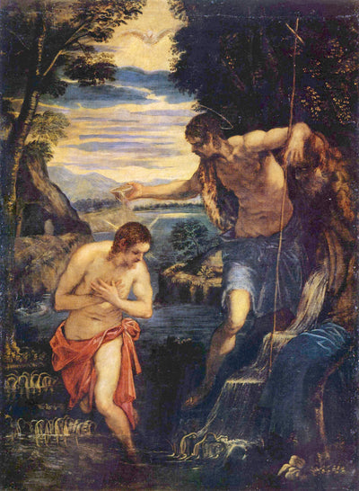 Baptism of Christ in bedroom