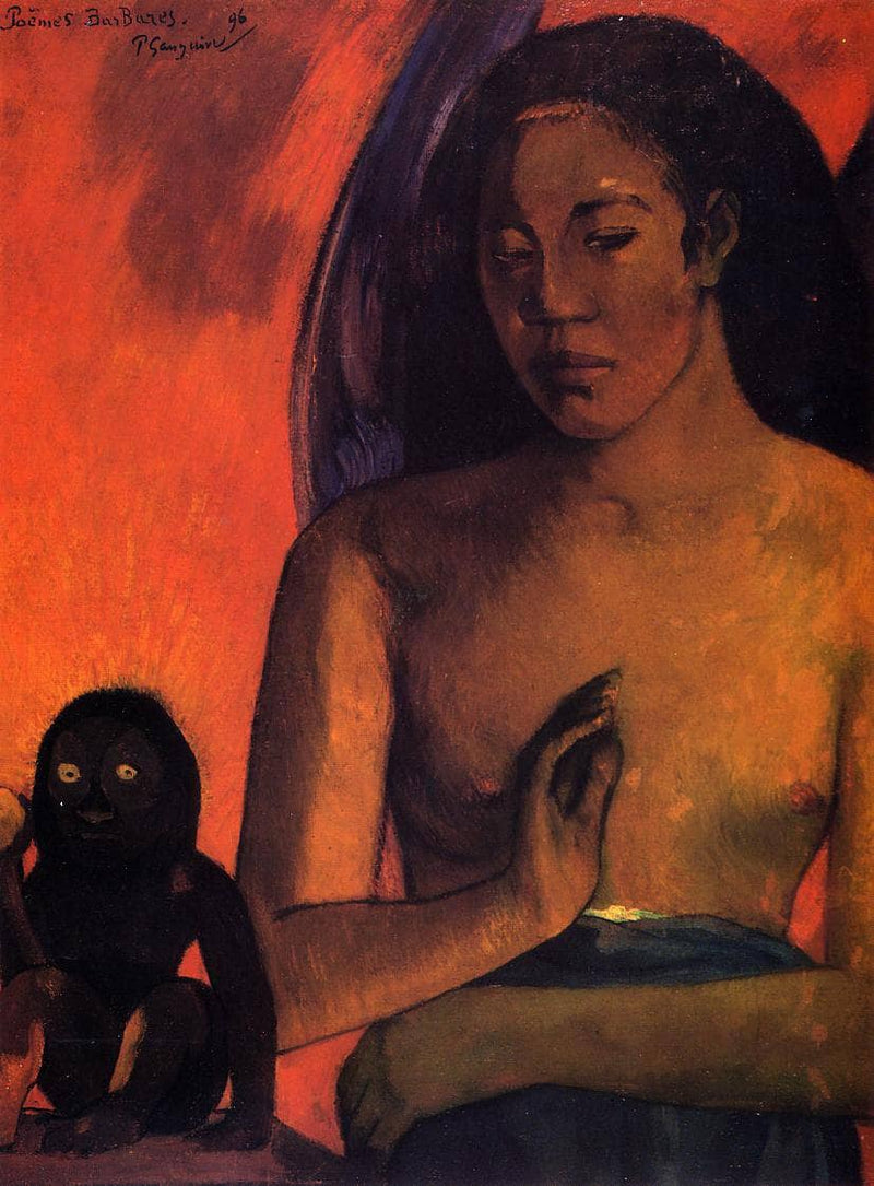 Barbarian poems by Paul Gauguin — Oil Painting Reproduction