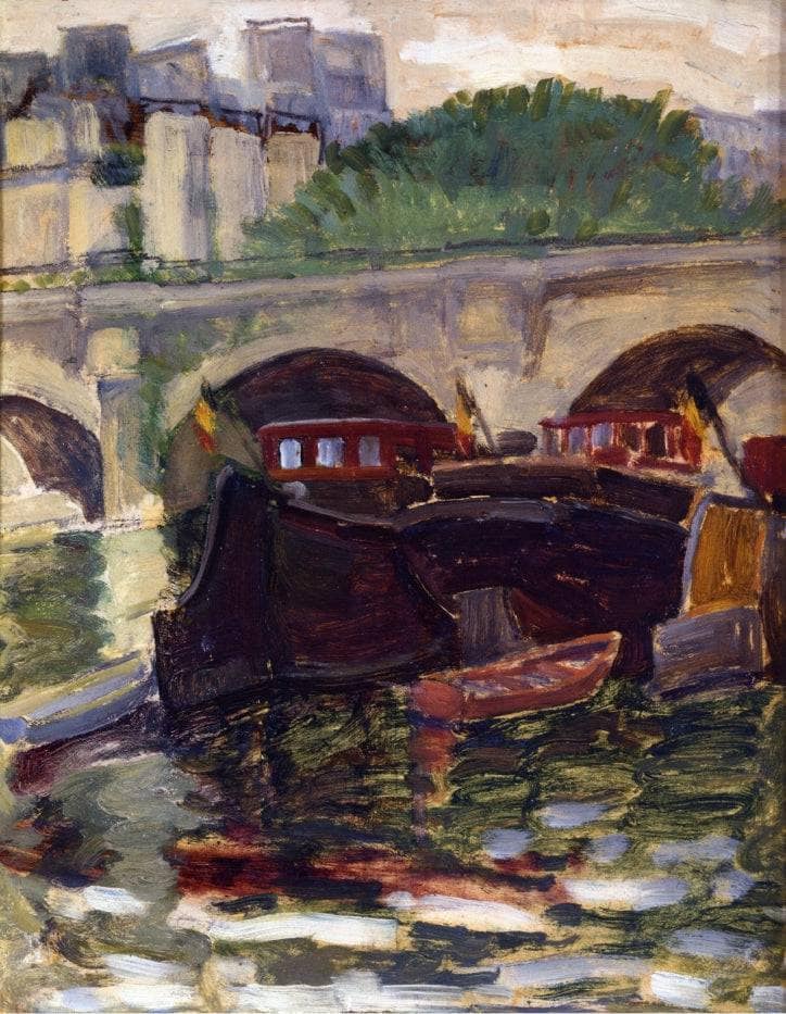 Barges by Henri-Edmond Cross — Oil Painting Reproduction