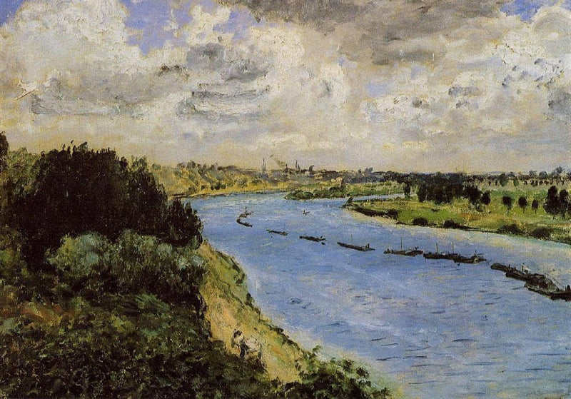 Barges on the Seine by Pierre-Auguste Renoir — Oil Painting Reproduction