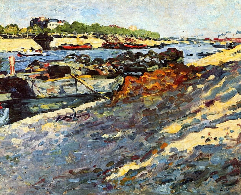 Barges on the Seine by Louis Valtat — Oil Painting Reproduction
