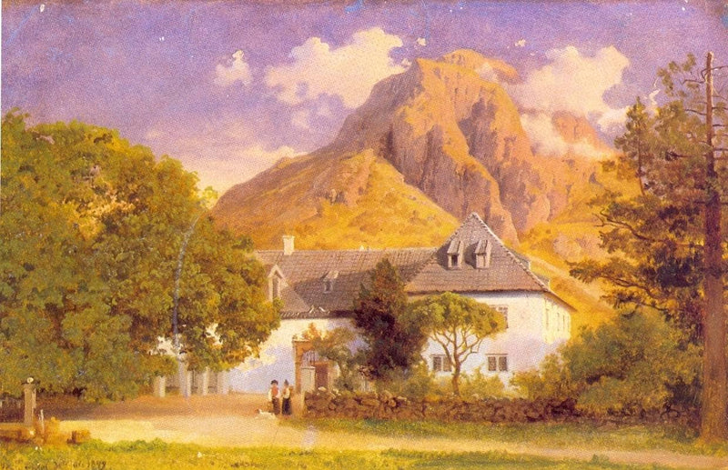 Baroniet Rosendal by Hans Gude — Oil Painting Reproduction