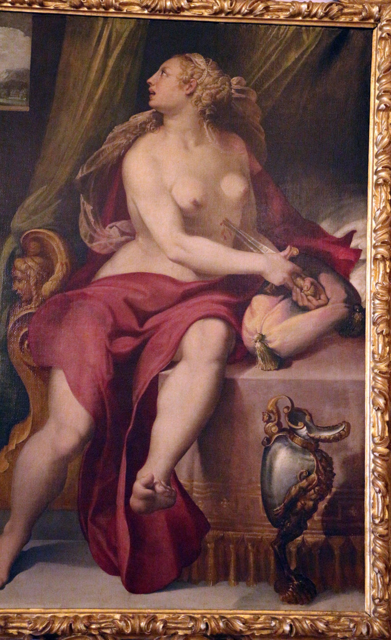 Lucretia's Suicide by Bartolomeo Passerotti — Oil Painting Reproduction