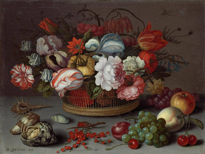 Basket of Flowers in living room
