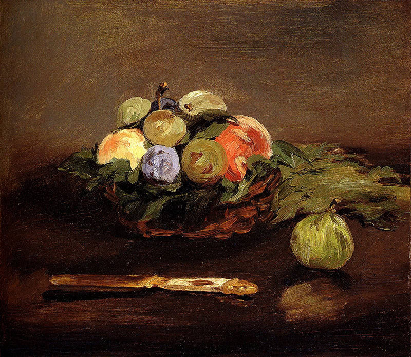 Basket of Fruits by Edouard Manet — Oil Painting Reproduction