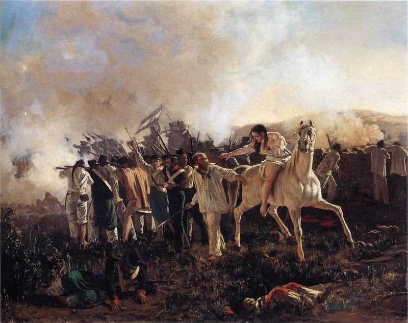 Batalla De San Cala by Juan Manuel Blanes — Oil Painting Reproduction