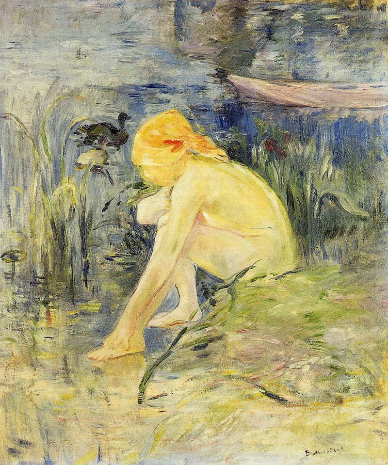 Bather by Berthe Morisot — Oil Painting Reproduction