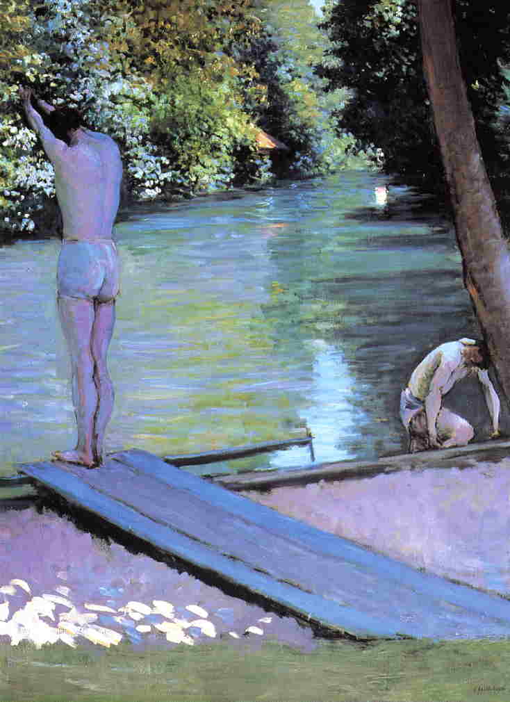 Bather Preparing to Dive by Gustave Caillebotte — Oil Painting Reproduction