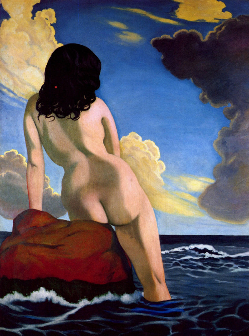 Bather, stormy sky by Felix Vallotton — Oil Painting Reproduction