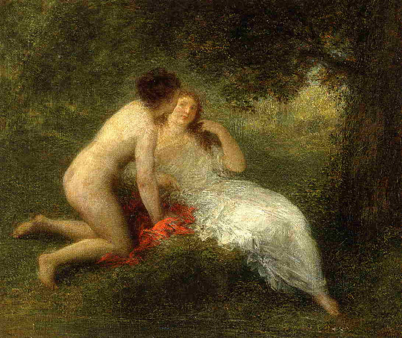 Bathers (also known as The Secret) by Henri Fantin-Latour — Oil Painting Reproduction