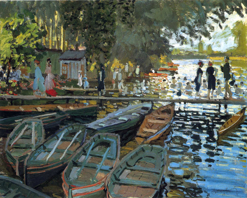Bathers at La Grenouillere by Claude Monet — Oil Painting Reproduction