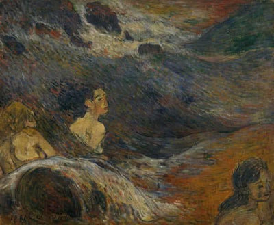 Bathers in living room