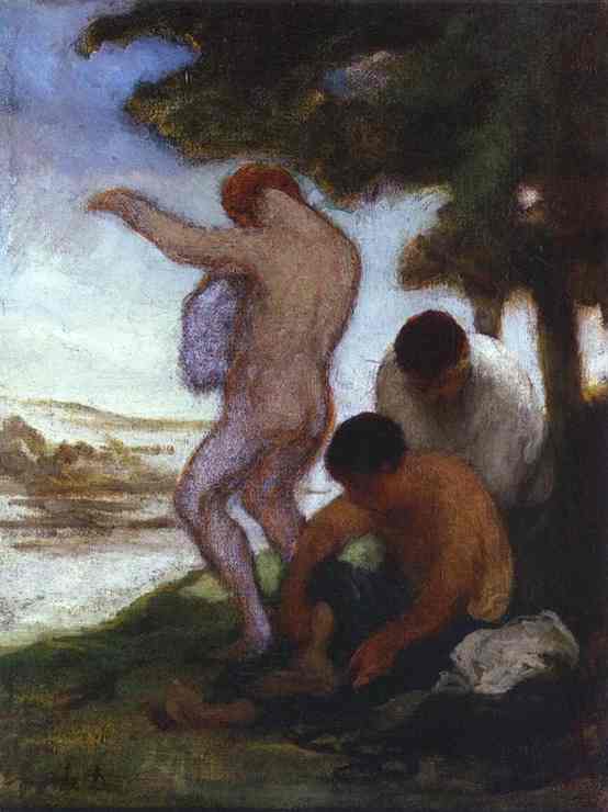 Bathers by Honore Daumier — Oil Painting Reproduction