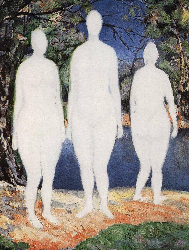 Bathers by Kazimir Malevich — Oil Painting Reproduction