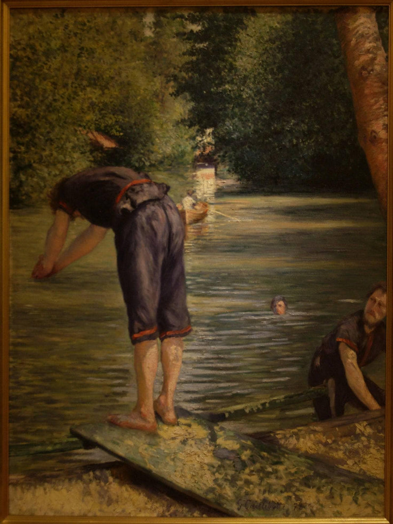 Bathers on the Banks of the Yerres by Gustave Caillebotte — Oil Painting Reproduction