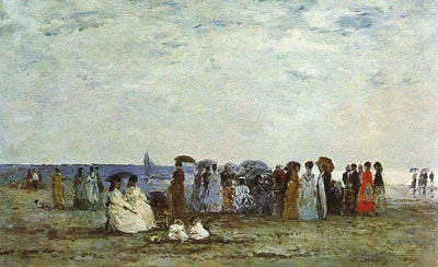 Bathers on the Beach at Trouville in dining room