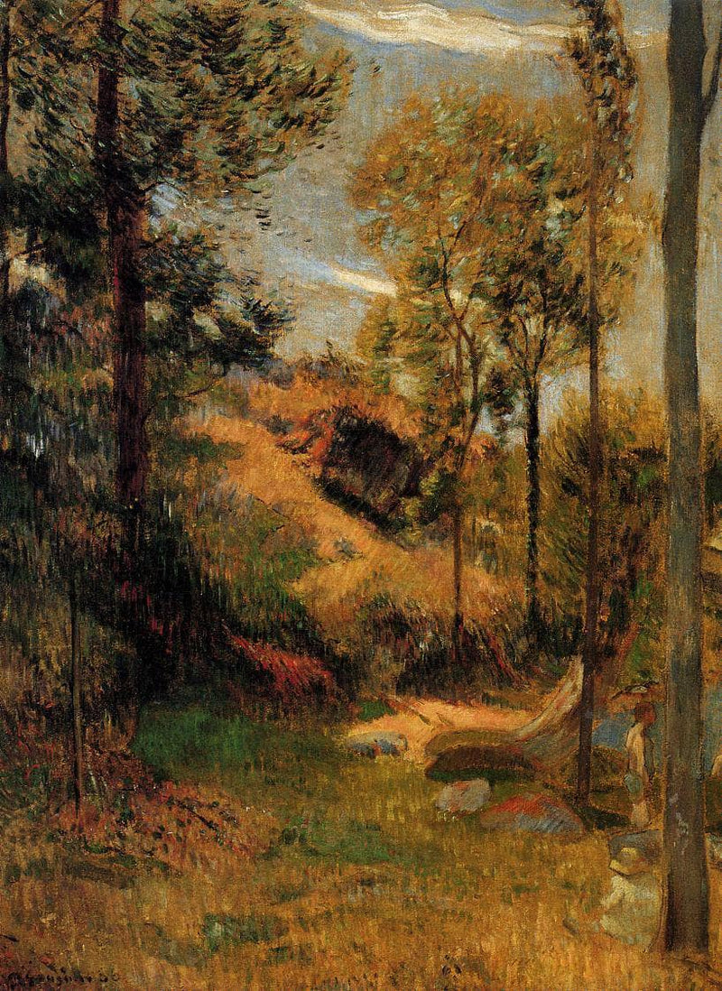 Bathing in Front of the Port of Pont-Aven by Paul Gauguin — Oil Painting Reproduction
