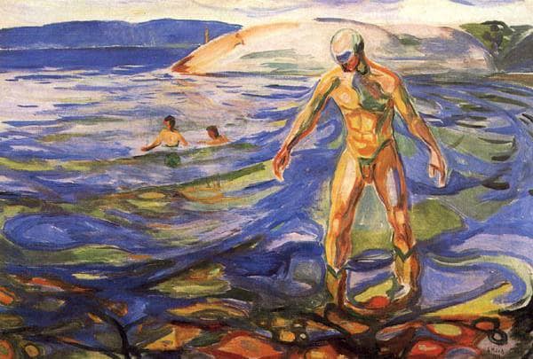 Bathing Man by Edvard Munch — Oil Painting Reproduction