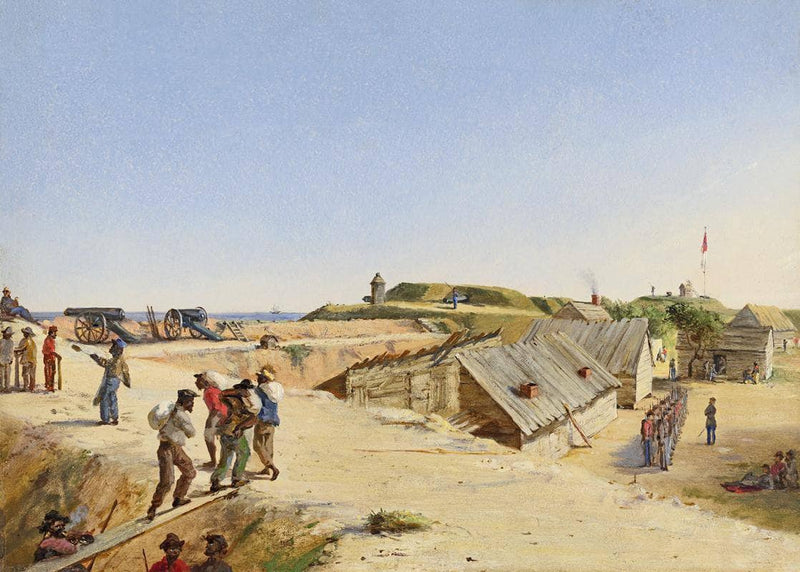 Battery Marshall, Sullivan's Island, Dec. 4, 1863 by Conrad Wise Chapman — Oil Painting Reproduction