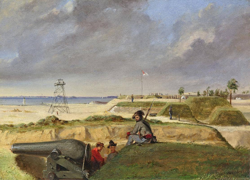 Battery Rutledge, Dec. 3, 1864 by Conrad Wise Chapman — Oil Painting Reproduction