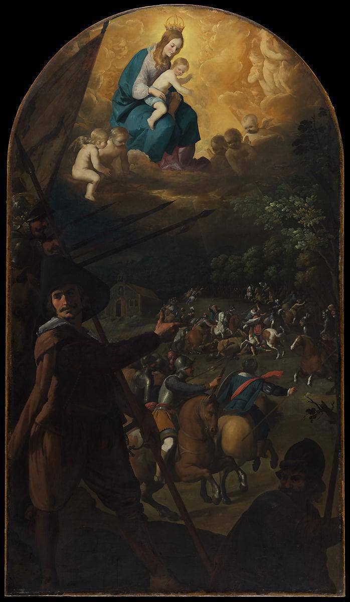 Battle between Christians and Muslims at El Sotillo by Francisco de Zurbaran — Oil Painting Reproduction