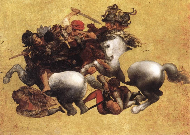 Battle of Anghiari by Leonardo da Vinci — Oil Painting Reproduction