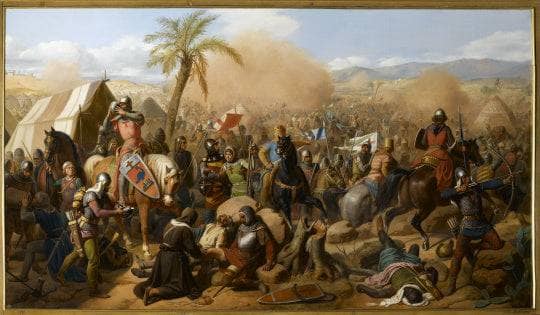 Battle of Ascalon, August 12, 1099 by Jean Victor Schnetz — Oil Painting Reproduction