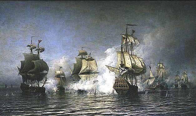 Battle of Osel Island by Alexey Bogolyubov — Oil Painting Reproduction