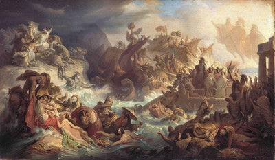 Battle of Salamis in living room