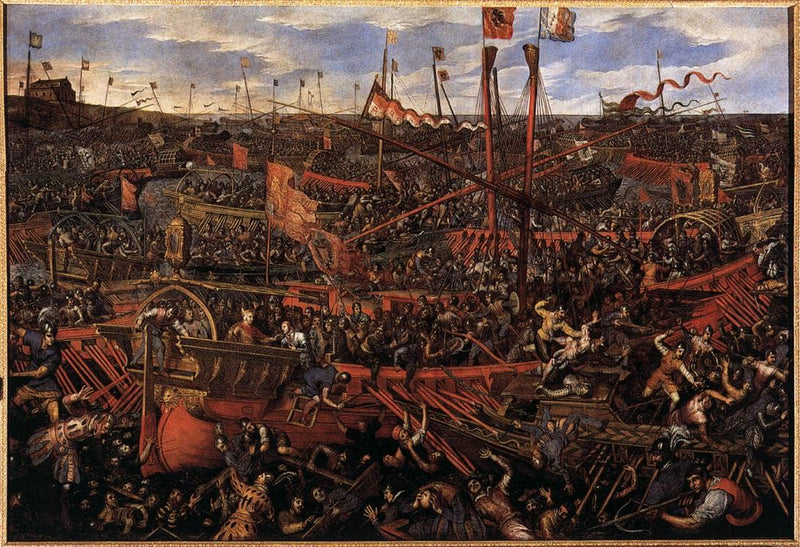 Battle of Salvore by Domenico Tintoretto — Oil Painting Reproduction