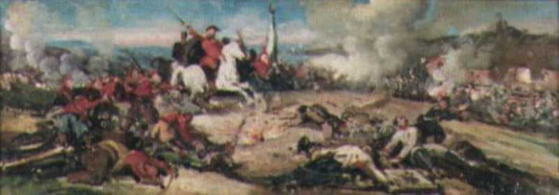 Battle scene by Michele Cammarano, Oil Painting Reproduction