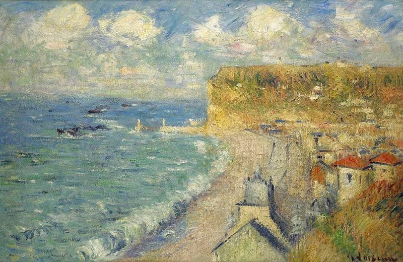 Beach at Fecamp by Gustave Loiseau — Oil Painting Reproduction