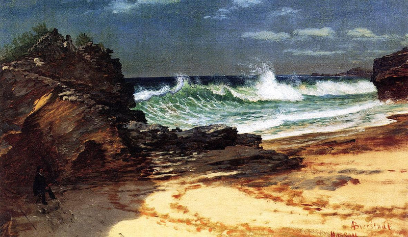Beach at Nassau by Albert Bierstadt — Oil Painting Reproduction