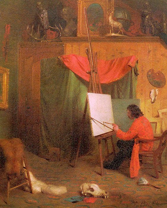 Self Portrait in the Studio by William Holbrook Beard — Oil Painting Reproduction