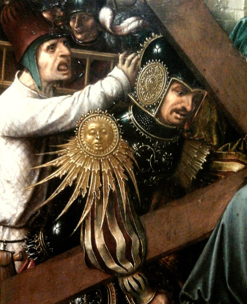 Bearing of the Cross with St. Veronica (detail) by Lucas van Leyden — Oil Painting Reproduction