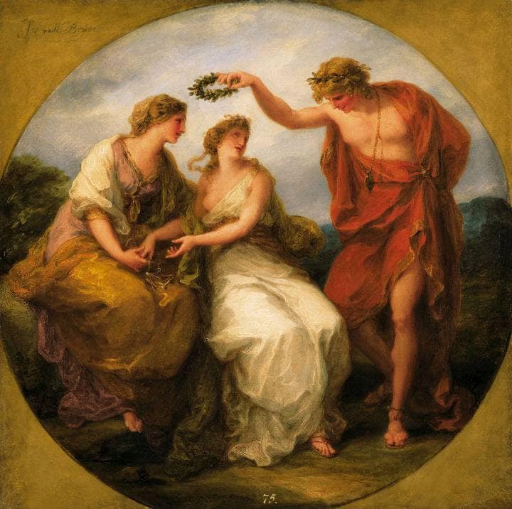 Beauty Directed by Prudence by Angelica Kauffman — Oil Painting Reproduction