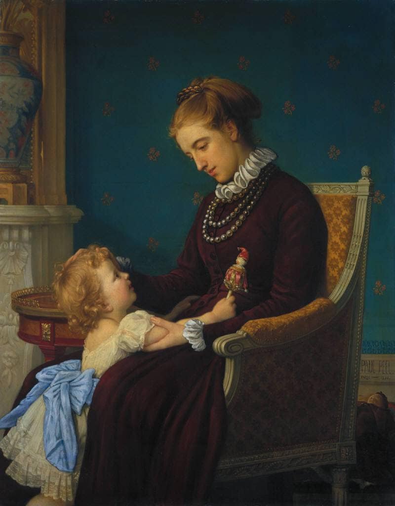 Bedtime by Paul Peel — Oil Painting Reproduction