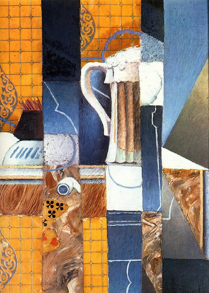 Beer Glass and Cards by Juan Gris — Oil Painting Reproduction