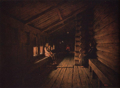 Before the Confession at the Entrance to a Village Church in apartment