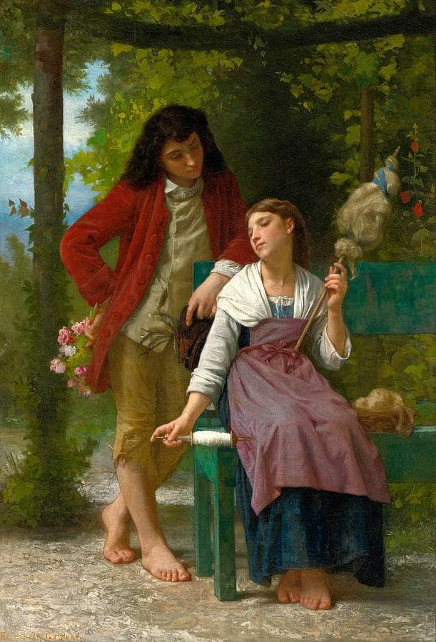 Before the Engagement by Elizabeth Jane Gardner — Oil Painting Reproduction
