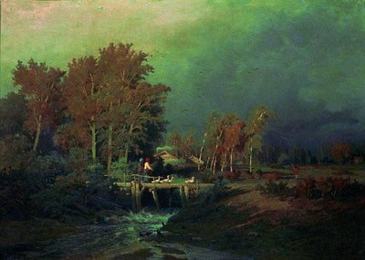Before the Rain in entryway
