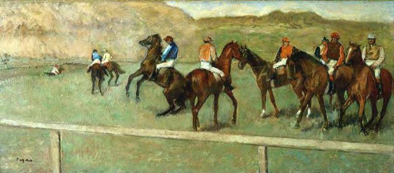Before the Start by Edgar Degas, Oil Painting Reproduction