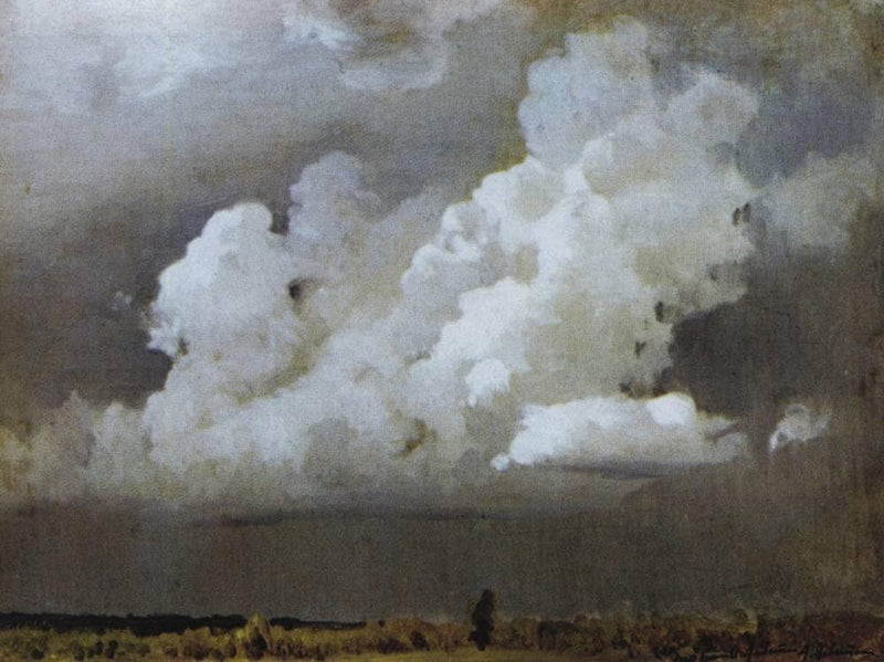 Before the storm by Isaac Levitan — Oil Painting Reproduction