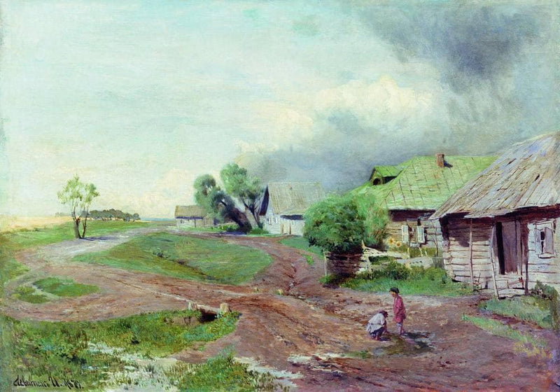 Before the thunderstorm by Isaac Levitan — Oil Painting Reproduction