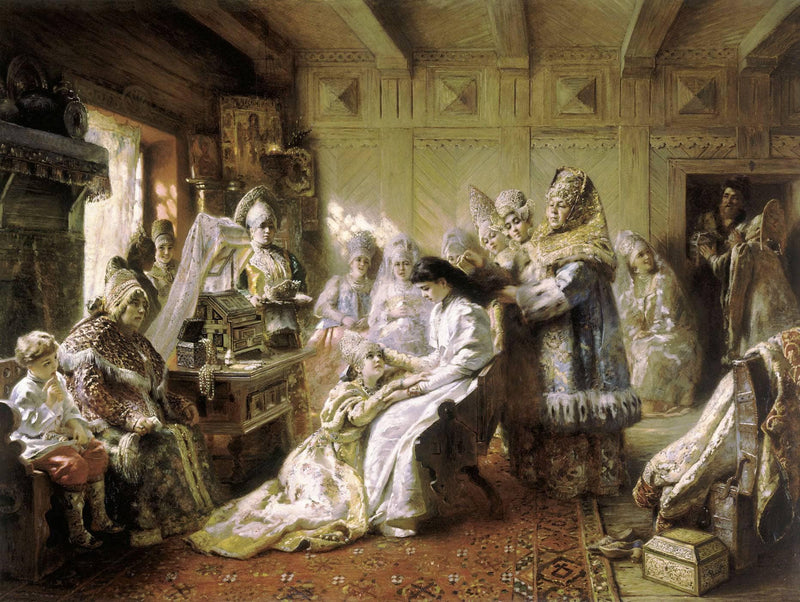Before the Wedding by Konstantin Makovsky — Oil Painting Reproduction