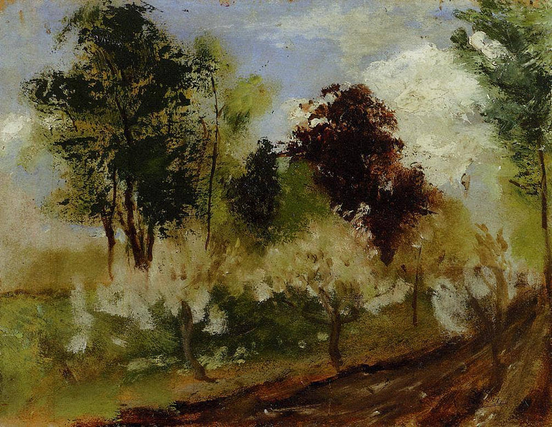 Belgian Landscape by Auguste Rodin — Oil Painting Reproduction