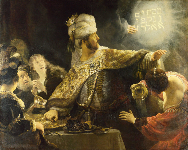 Belshazzar's Feast by Rembrandt — Oil Painting Reproduction
