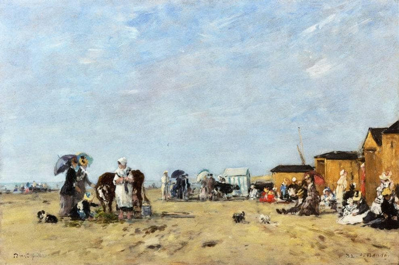 Berck, the Beach by Eugene Boudin — Oil Painting Reproduction