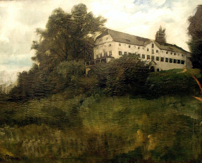 The Herreninsel Monastery at Chiemsee by Wilhelm Trübner, Oil Painting Reproduction